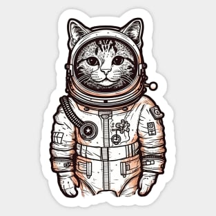 Astronaut cat Sticker